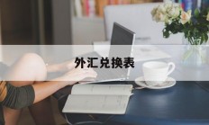 外汇兑换表(外汇换算查询)